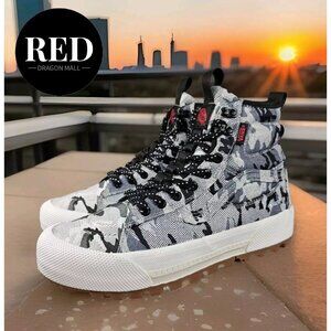 Vans Sk8 Hi GORE-Tex MTE 3 Arctic Camo Cloud Black White Shoes - Men's Size 8